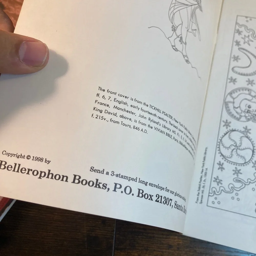 Bible Old Testament Coloring Book 1998 Vintage Medieval Art NEW Bellerophon Book